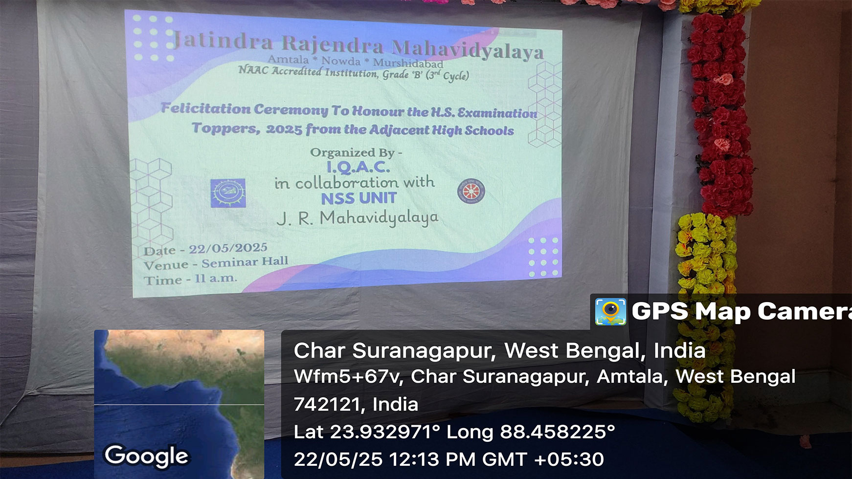 Felicitation Programme to Honor the HS Exam Toppers